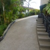 concrete driveway and stairs - clean